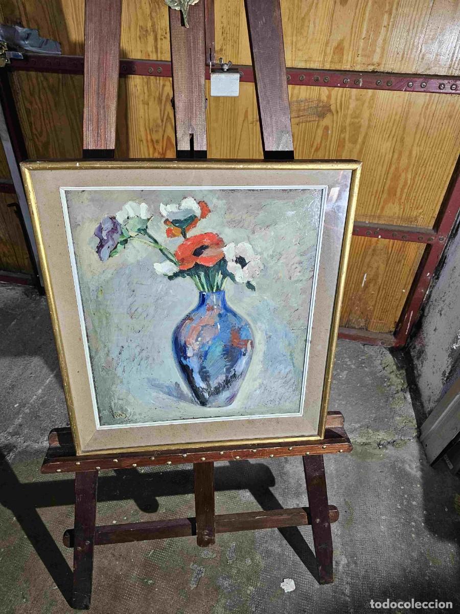 Arte: QUADRE OLI FLORERO FIRMAT VIVES ENMARCAT