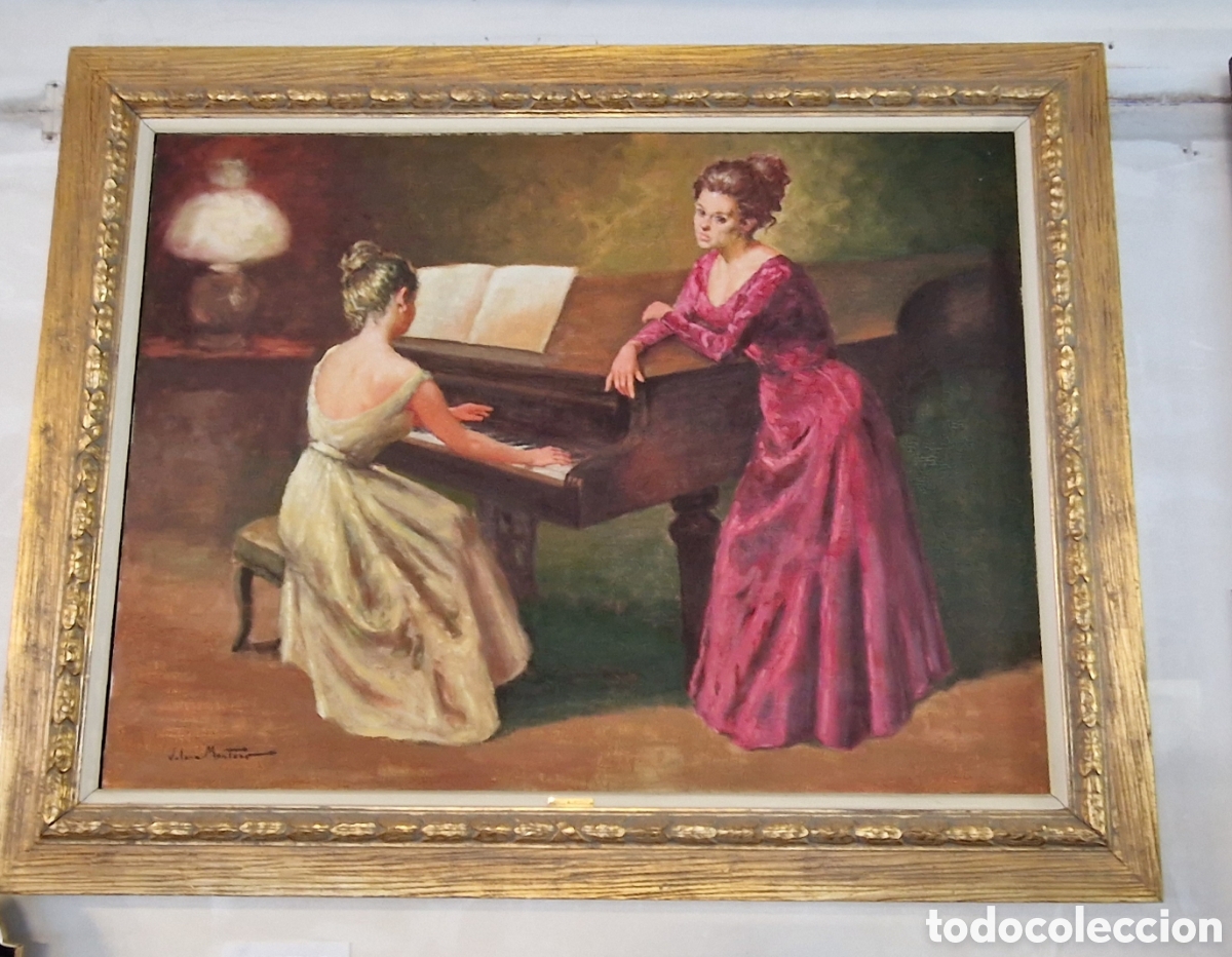 Kunst: Grande y elegante pintura al &oacute;leo de Joan Valera Montoro