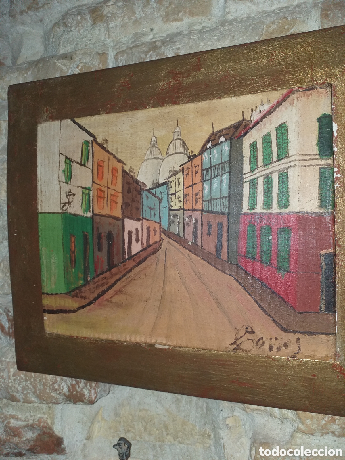 Arte: Pintura en tabla antigua - Foto 3