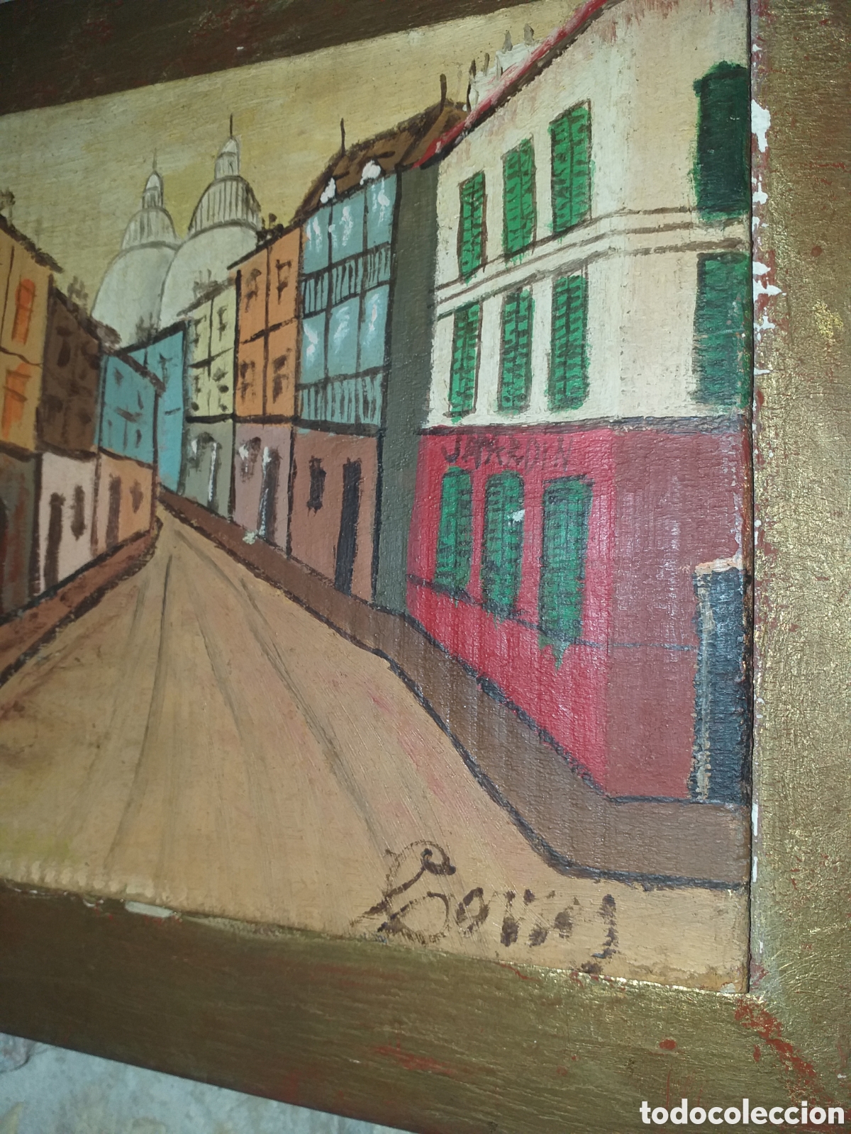 Arte: Pintura en tabla antigua - Foto 1