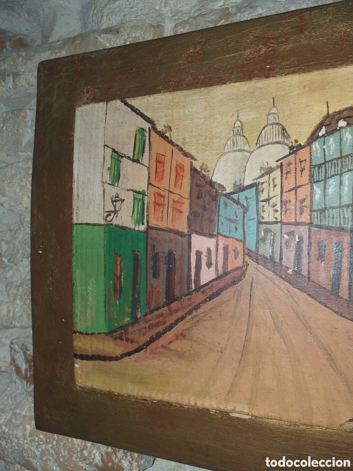 Arte: Pintura en tabla antigua - Foto 4