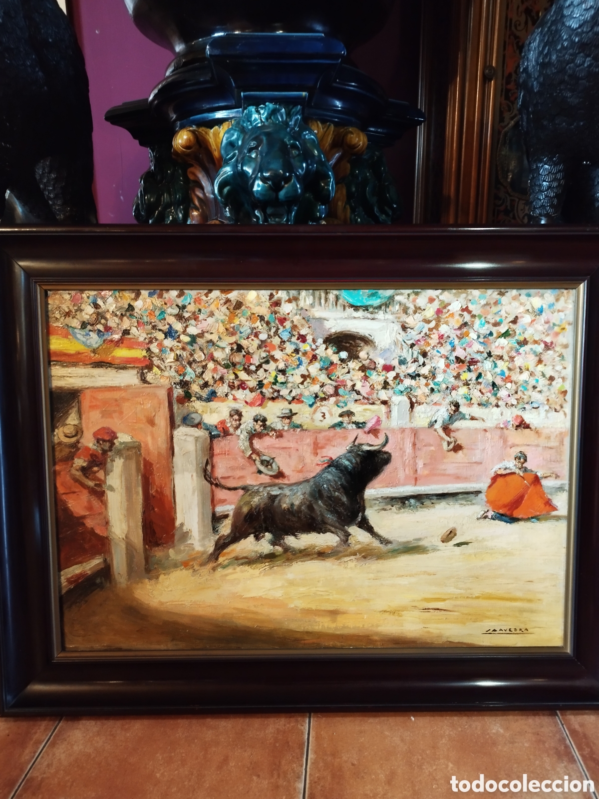 Arte: Cuadro taurino Santos Saavedra - Foto 1