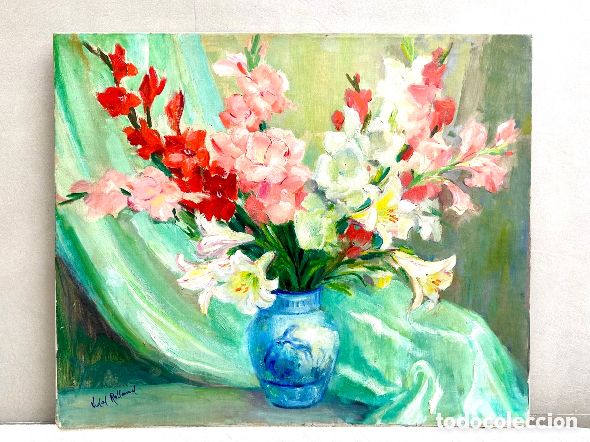 Arte: &Oacute;leo sobre lienzo Vidal Rolland - Foto 2