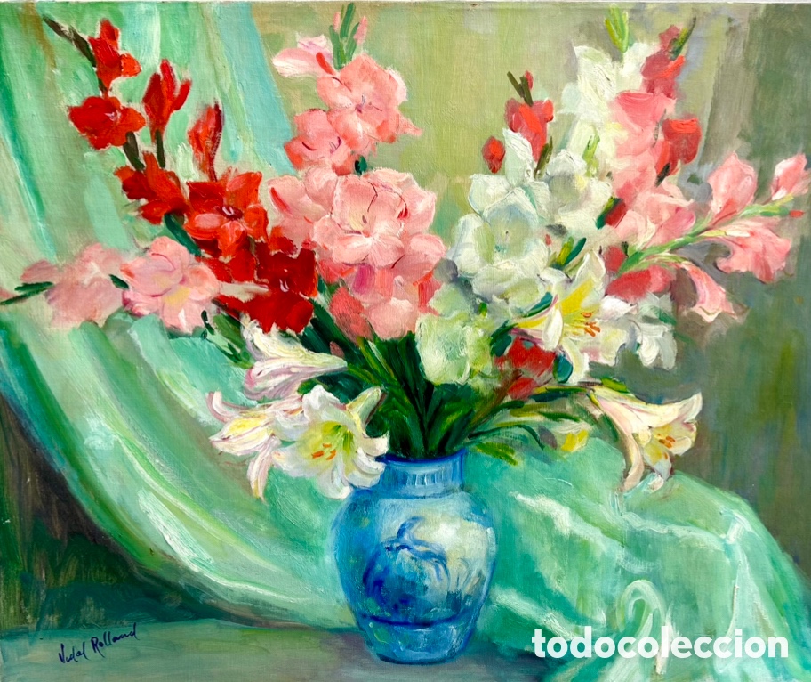 Arte: &Oacute;leo sobre lienzo Vidal Rolland - Foto 1
