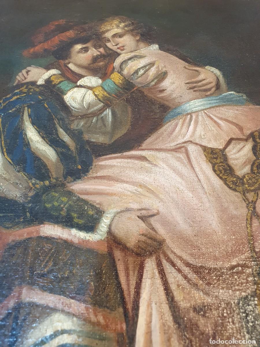 Arte: -ANTIGUO OLEO SOBRE LIENZO-1 - Foto 4