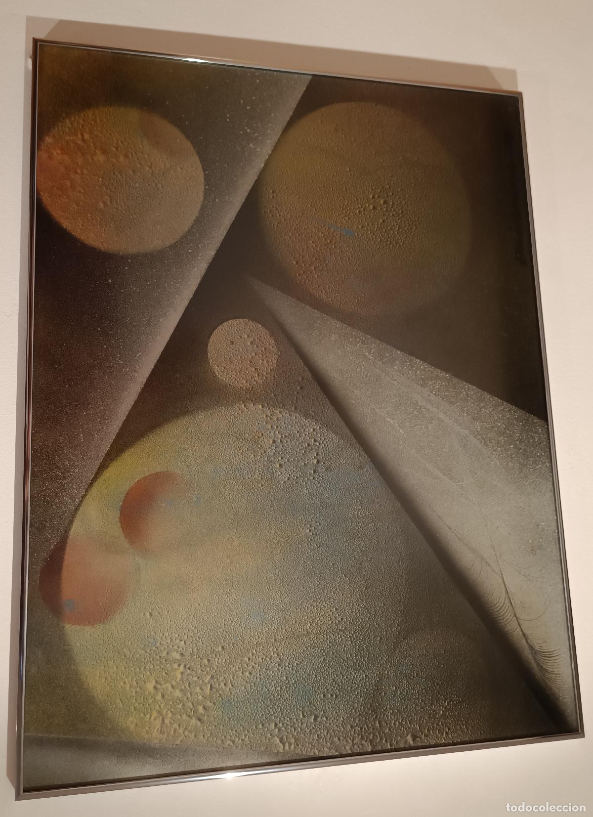 Arte: CUADRO ABSTRACTO ORIGINAL MIRANDA 1973 - Foto 6