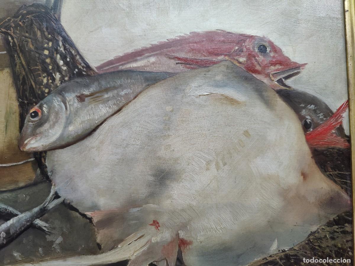 Arte: Bodeg&oacute;n con pescados firmado - Foto 4