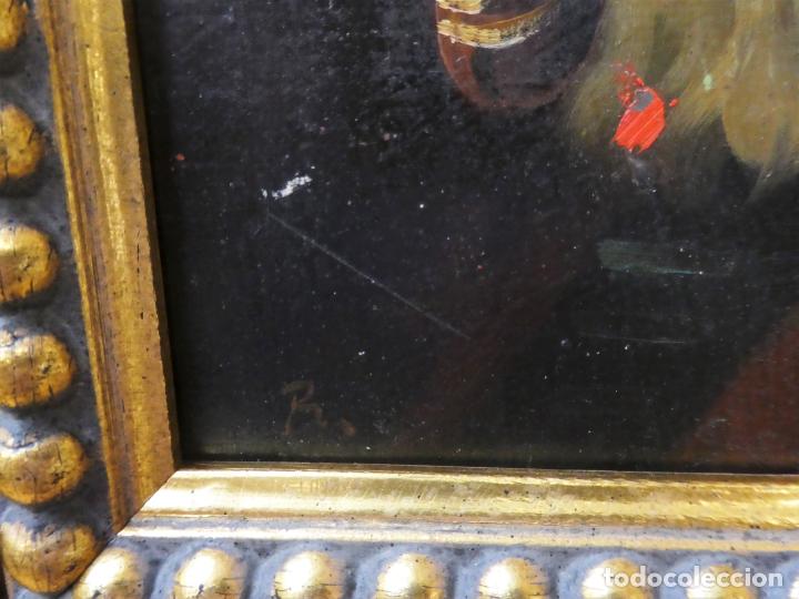 Arte: Bonito oleo sobre tabla con marco - Foto 3
