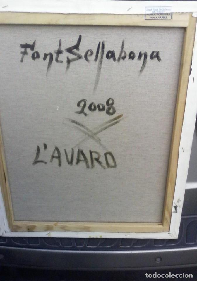 Arte: EL AVARO - OLEO LIENZO. - Foto 2
