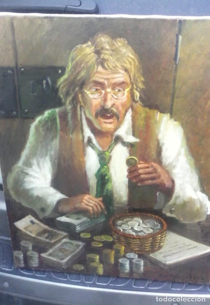 Arte: EL AVARO - OLEO LIENZO. - Foto 4