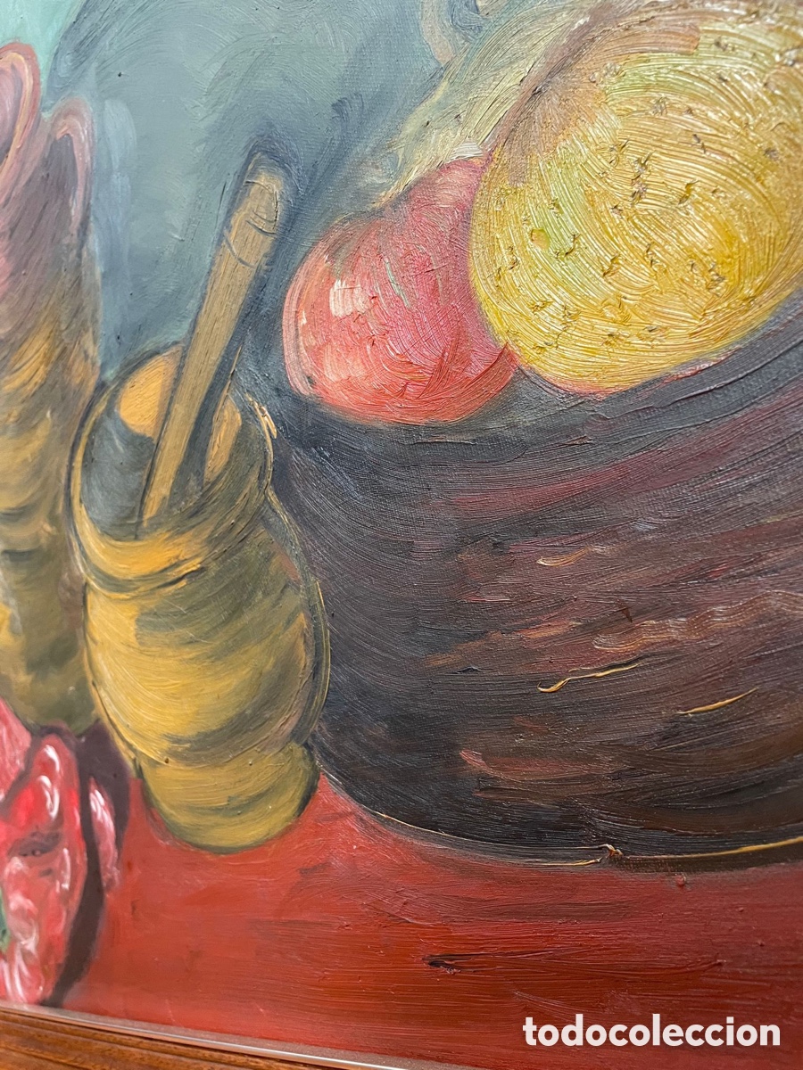 Arte: &Oacute;leo bodeg&oacute;n firmado Blanca - Foto 2