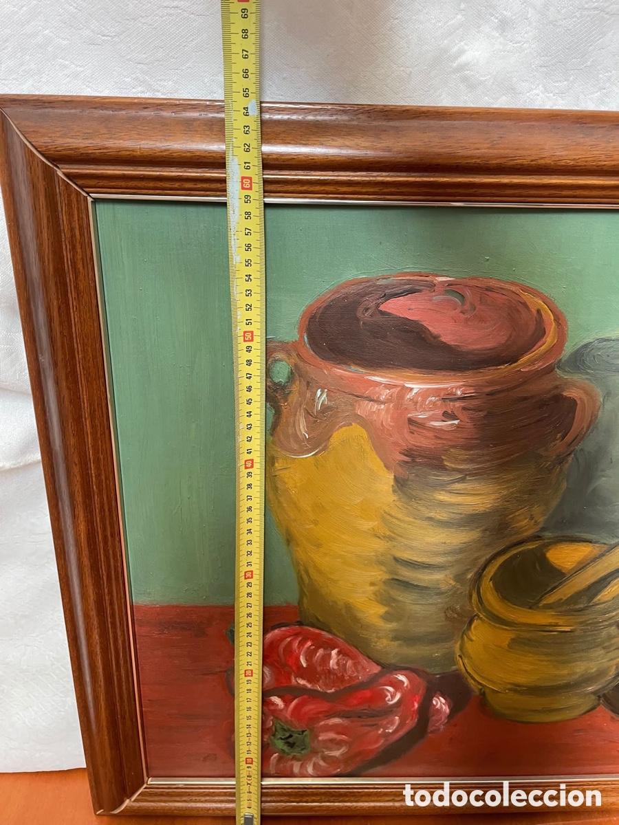 Arte: &Oacute;leo bodeg&oacute;n firmado Blanca - Foto 3