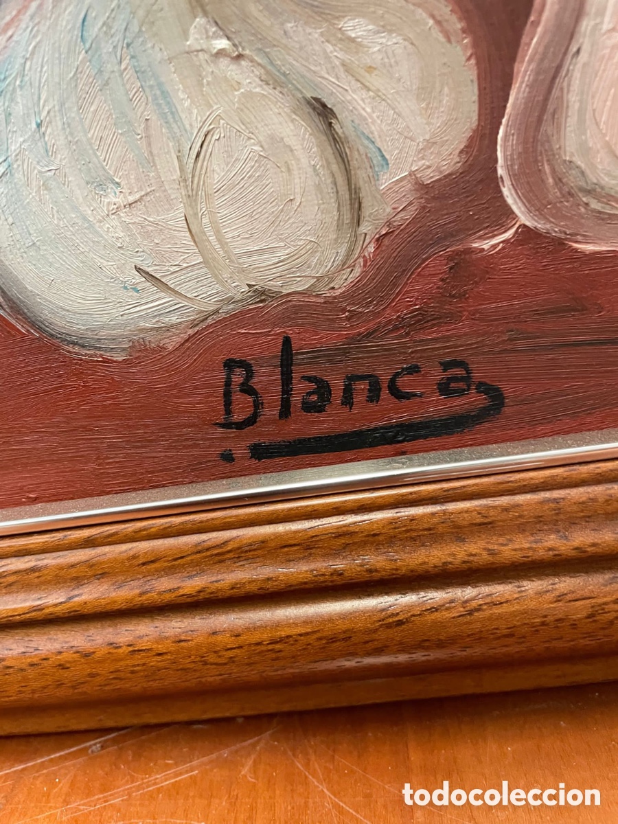 Arte: &Oacute;leo bodeg&oacute;n firmado Blanca - Foto 5