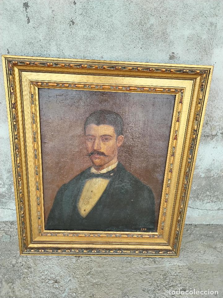 Arte: retrato personaje murciano oleo original firmado