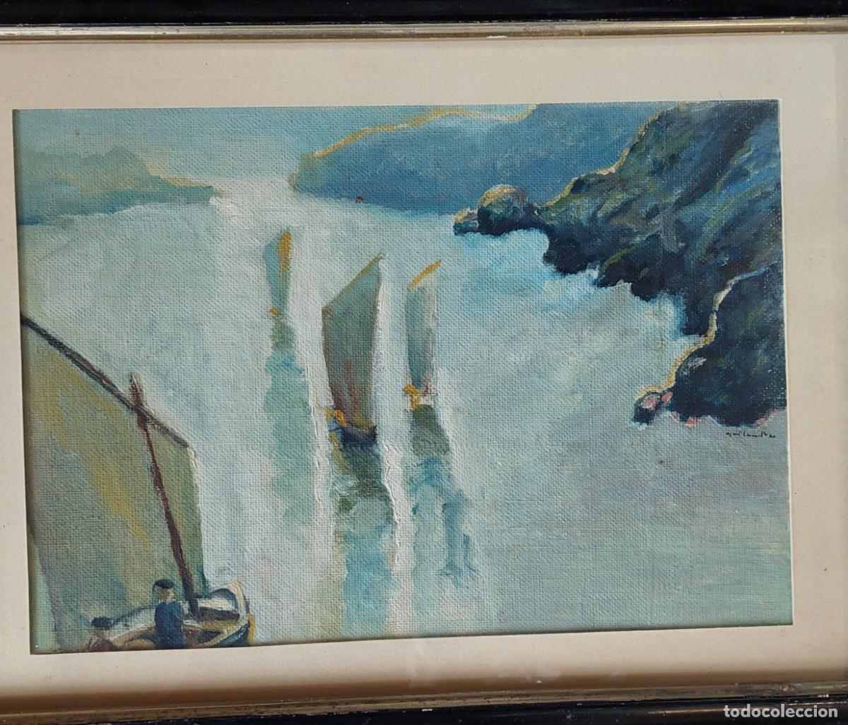 Arte: Marina del Norte .&Oacute;leo sobre lienzo Firmafo