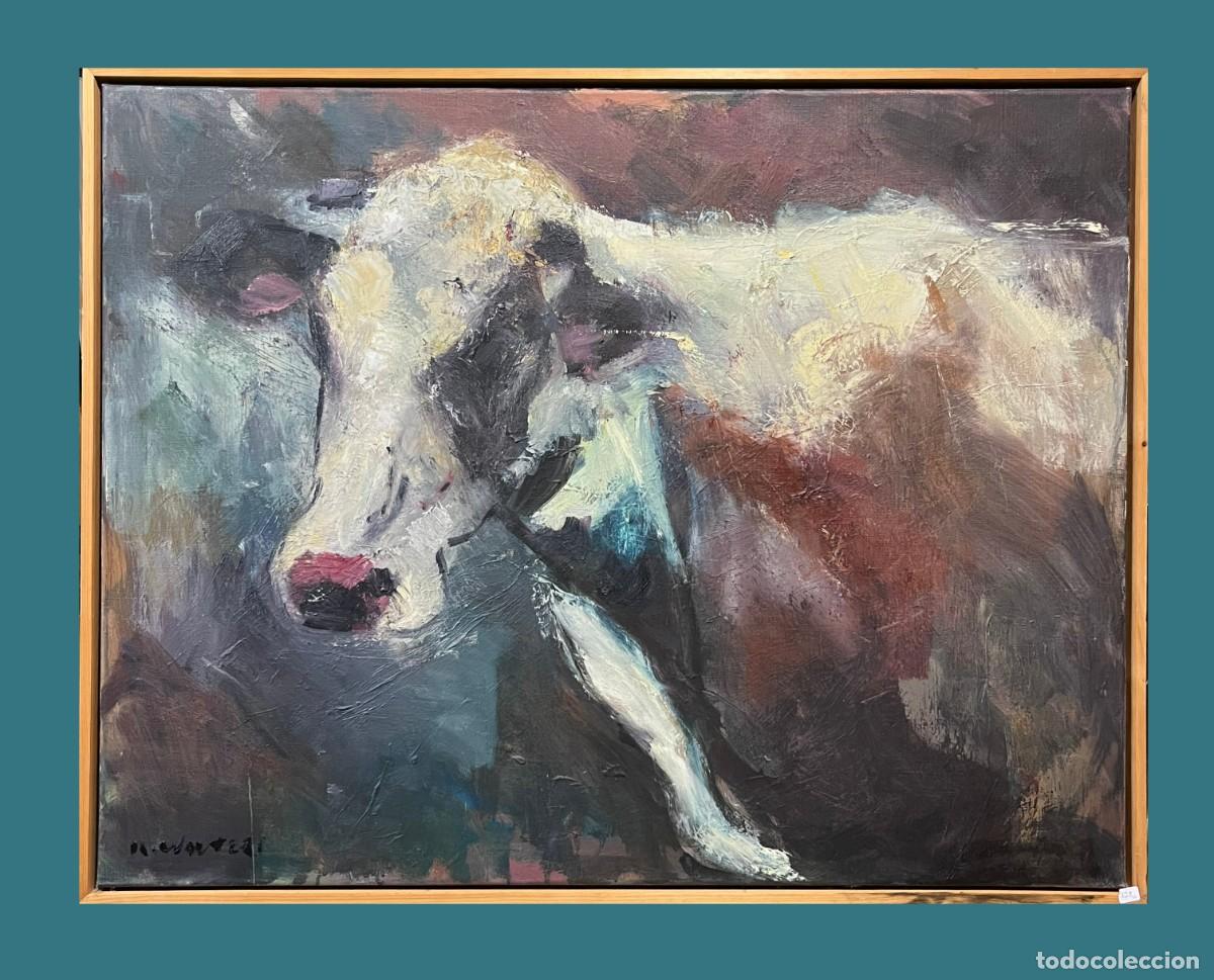 Arte: IMPRESIONANTE RETRATO DE UNA VACA
