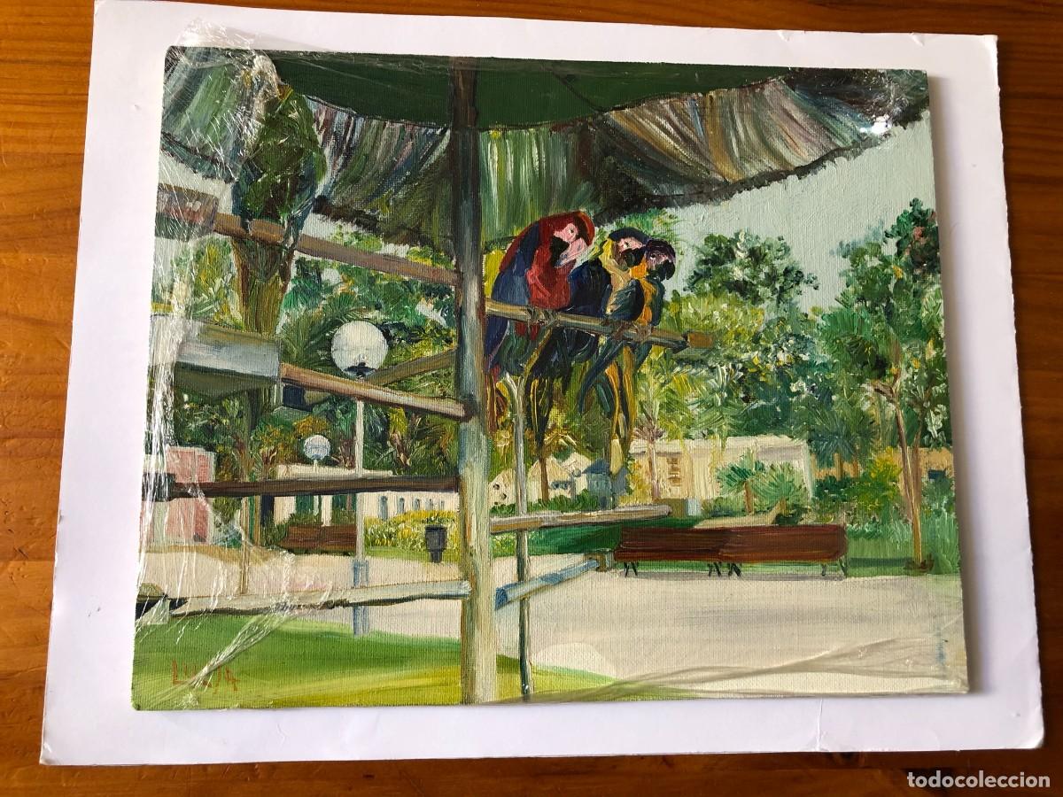 Arte: LOROS &Oacute;LEO SOBRE TABLA - Foto 3