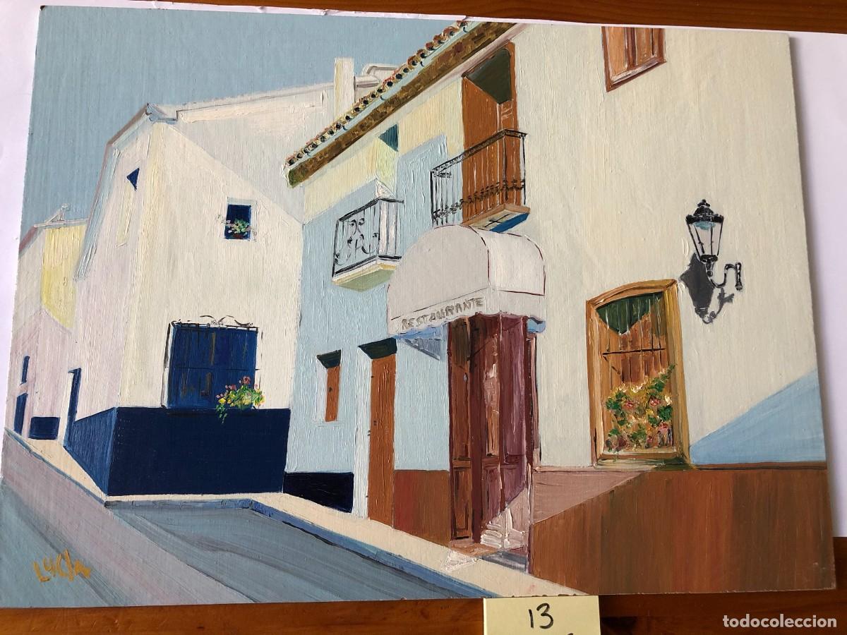 Arte: CALLE DE ALTEA &Oacute;LEO SOBRE TABLA - Foto 1