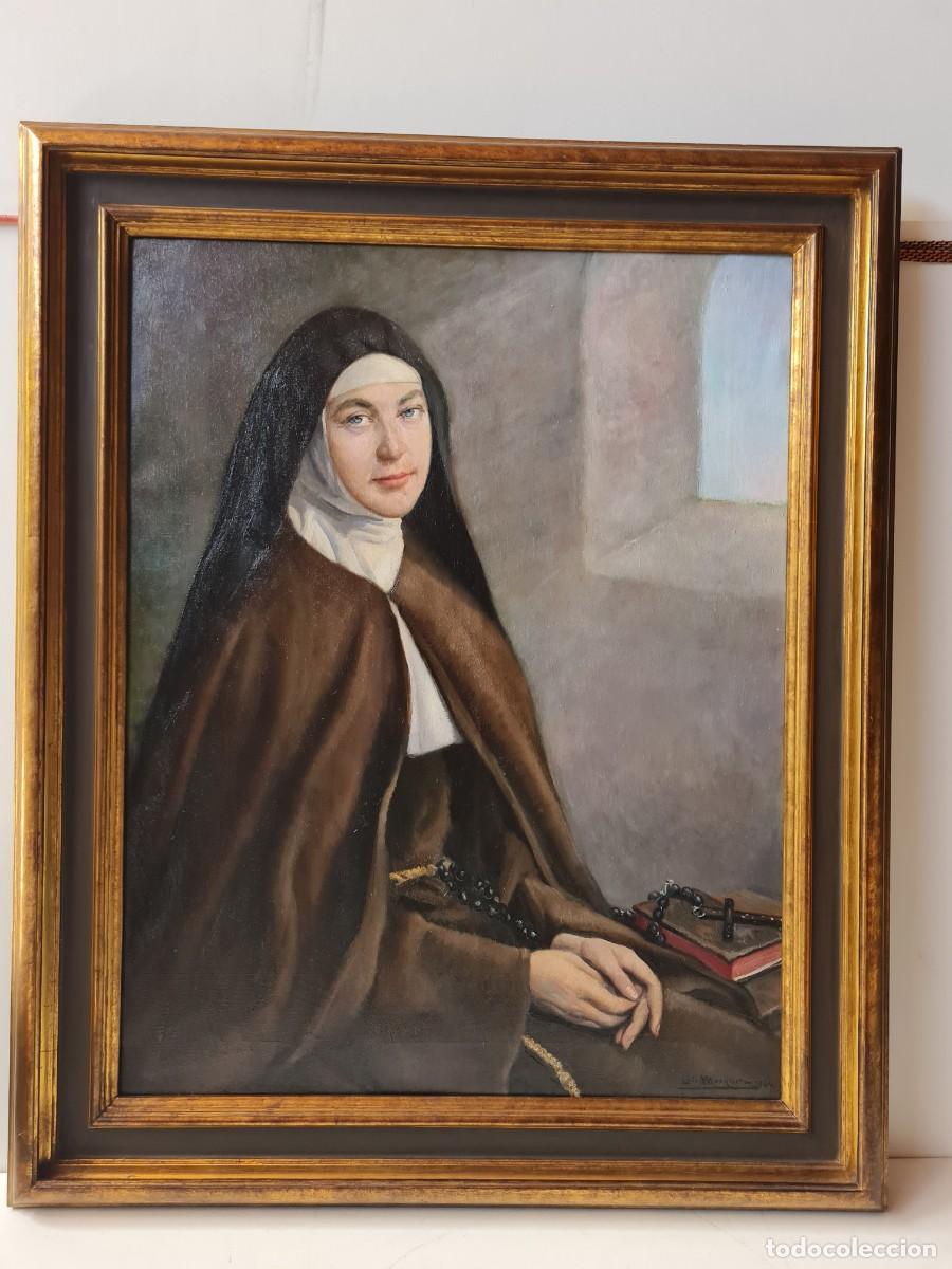 Arte: LUIS MOSQUERA Oleo sobre lienzo Retrato Elena Wais Tenreiro( 94 x 75 cms)