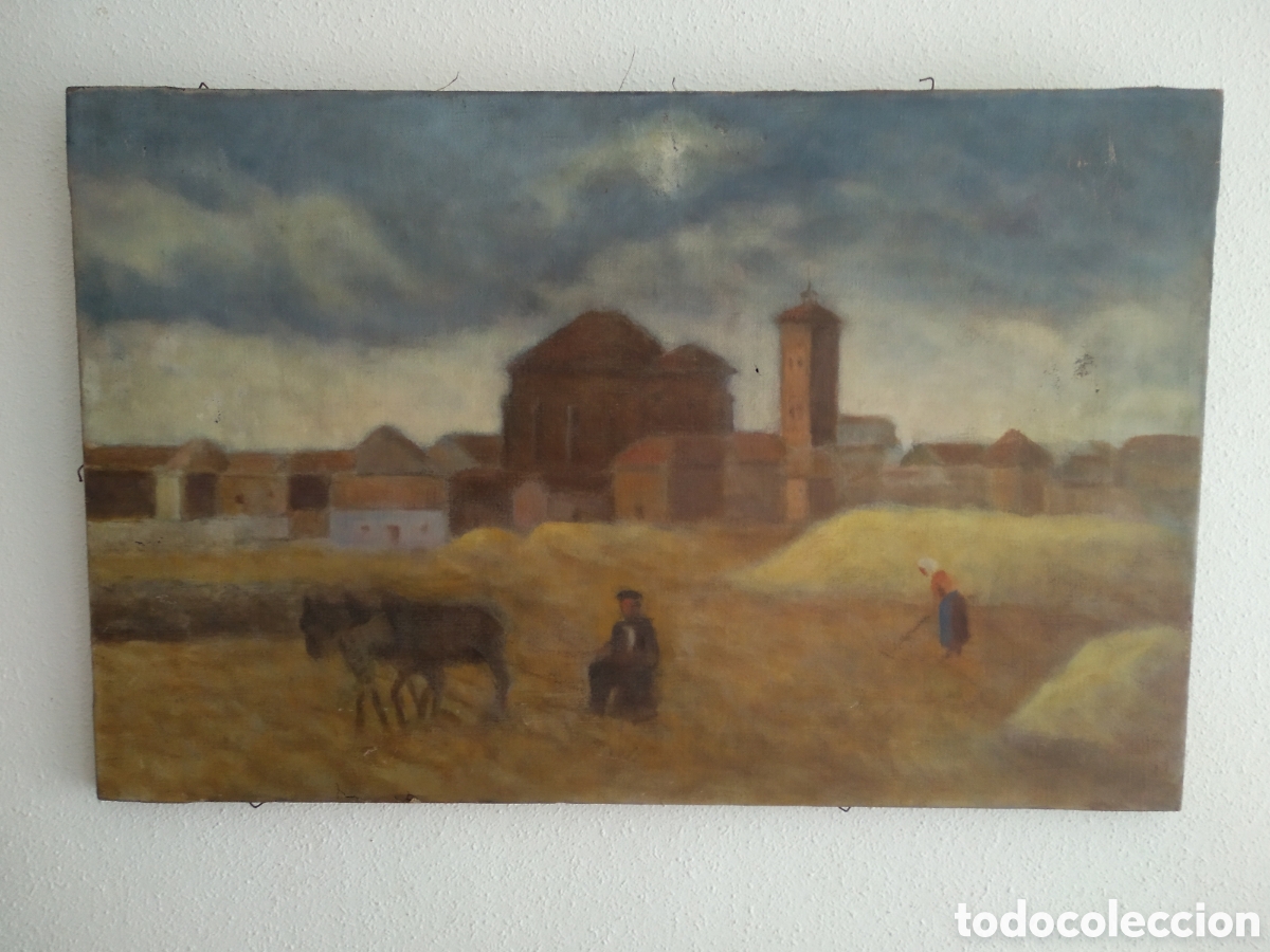 Arte: Antiguo &oacute;leo firmado - Foto 2