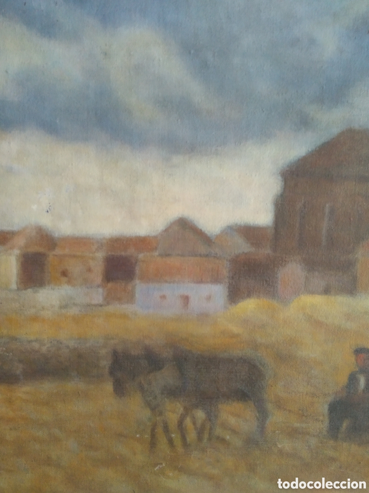 Arte: Antiguo &oacute;leo firmado - Foto 5
