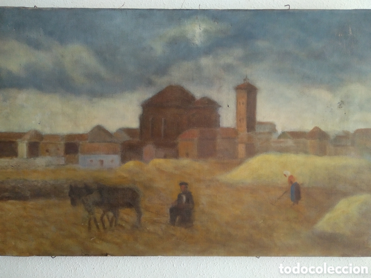 Arte: Antiguo &oacute;leo firmado - Foto 1