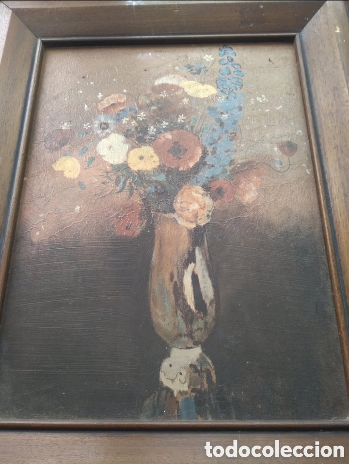 Arte: Antiguo bodeg&oacute;n de flores - Foto 2