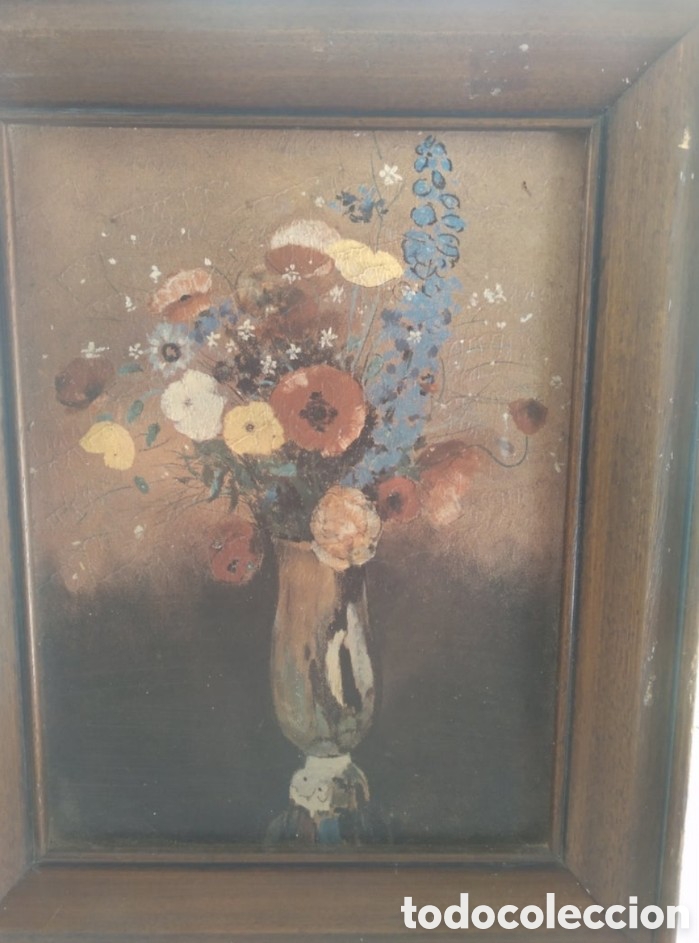 Arte: Antiguo bodeg&oacute;n de flores - Foto 4
