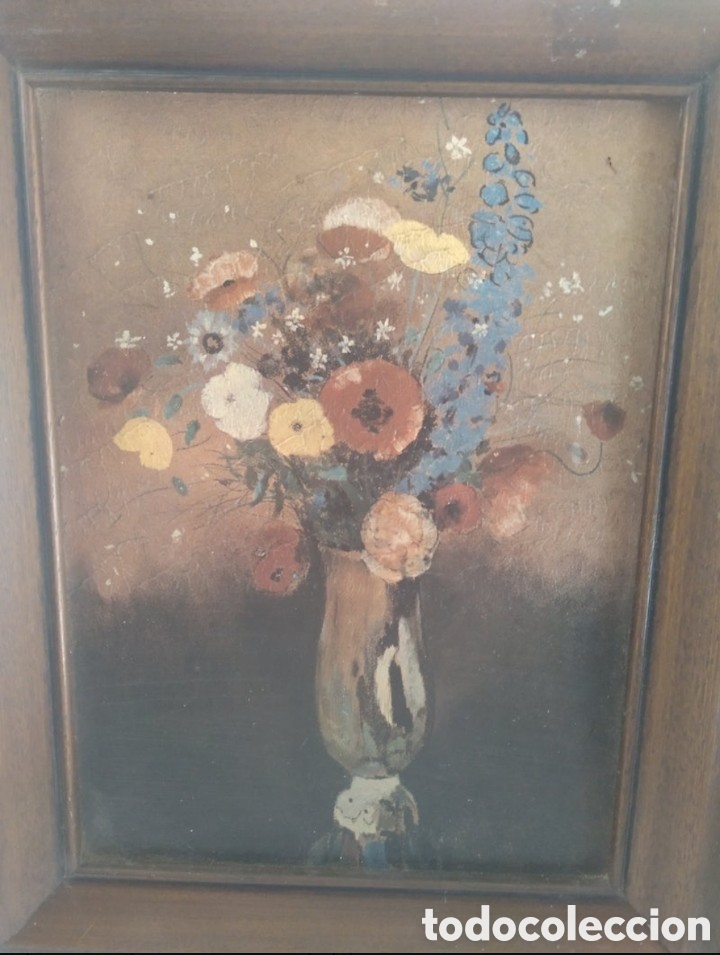 Arte: Antiguo bodeg&oacute;n de flores - Foto 5