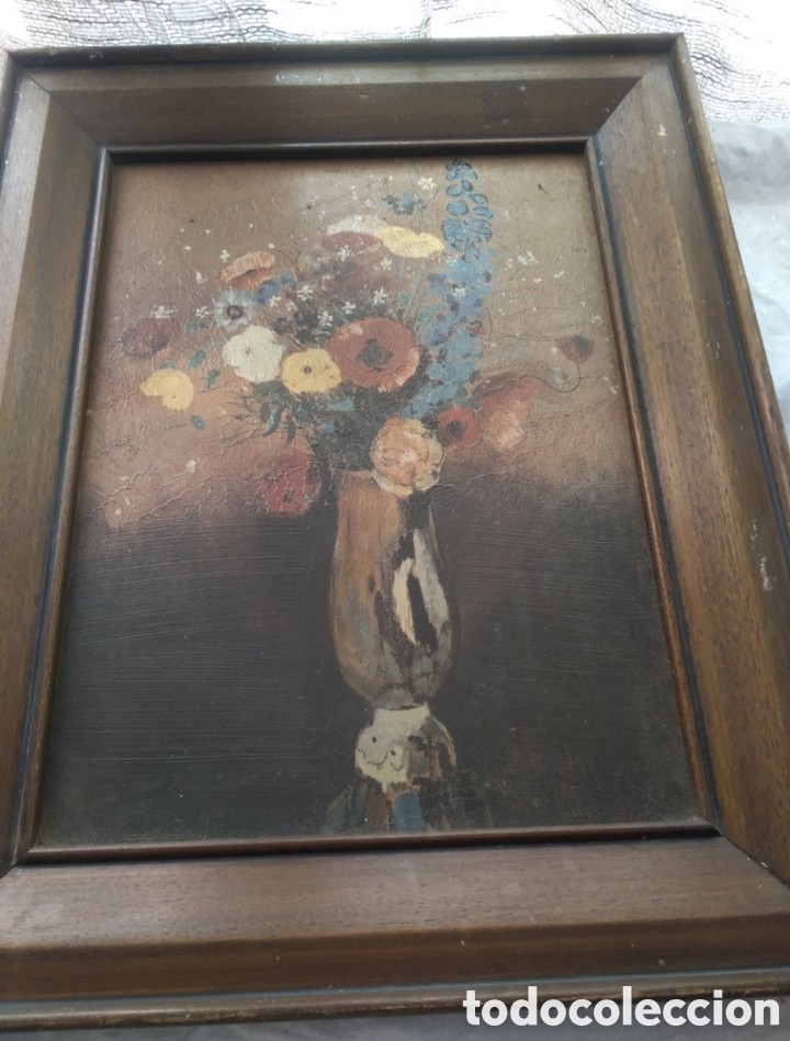 Arte: Antiguo bodeg&oacute;n de flores - Foto 1