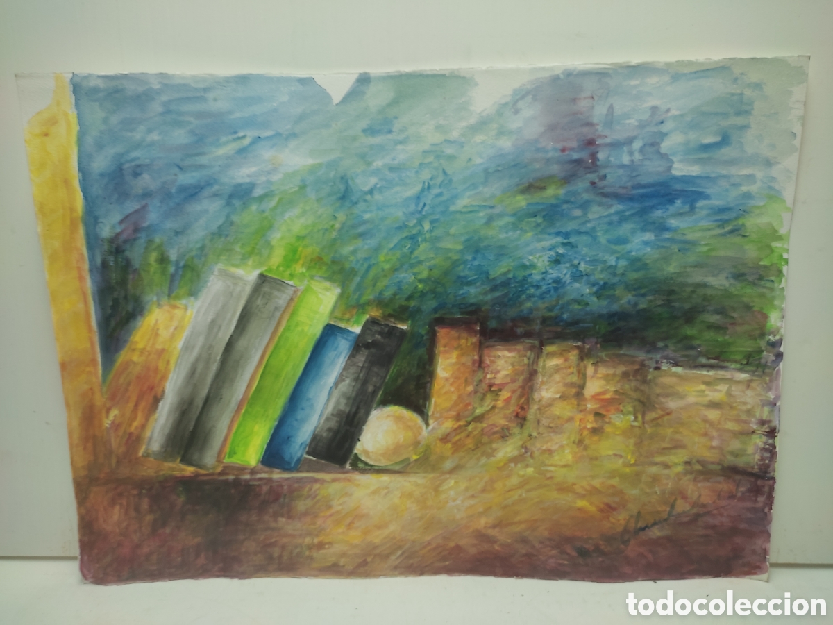Arte: Bodeg&oacute;n ( libros ) - Foto 2