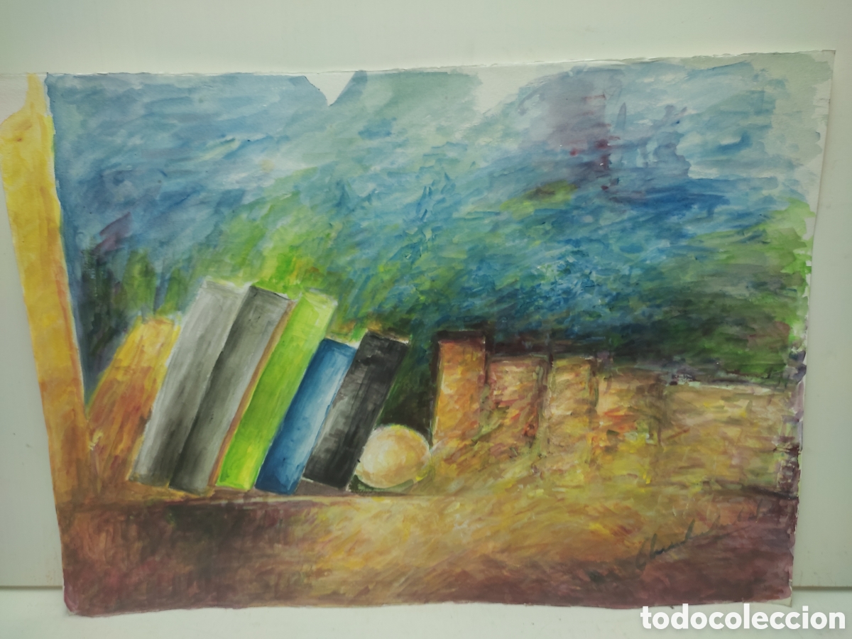 Arte: Bodeg&oacute;n ( libros ) - Foto 3