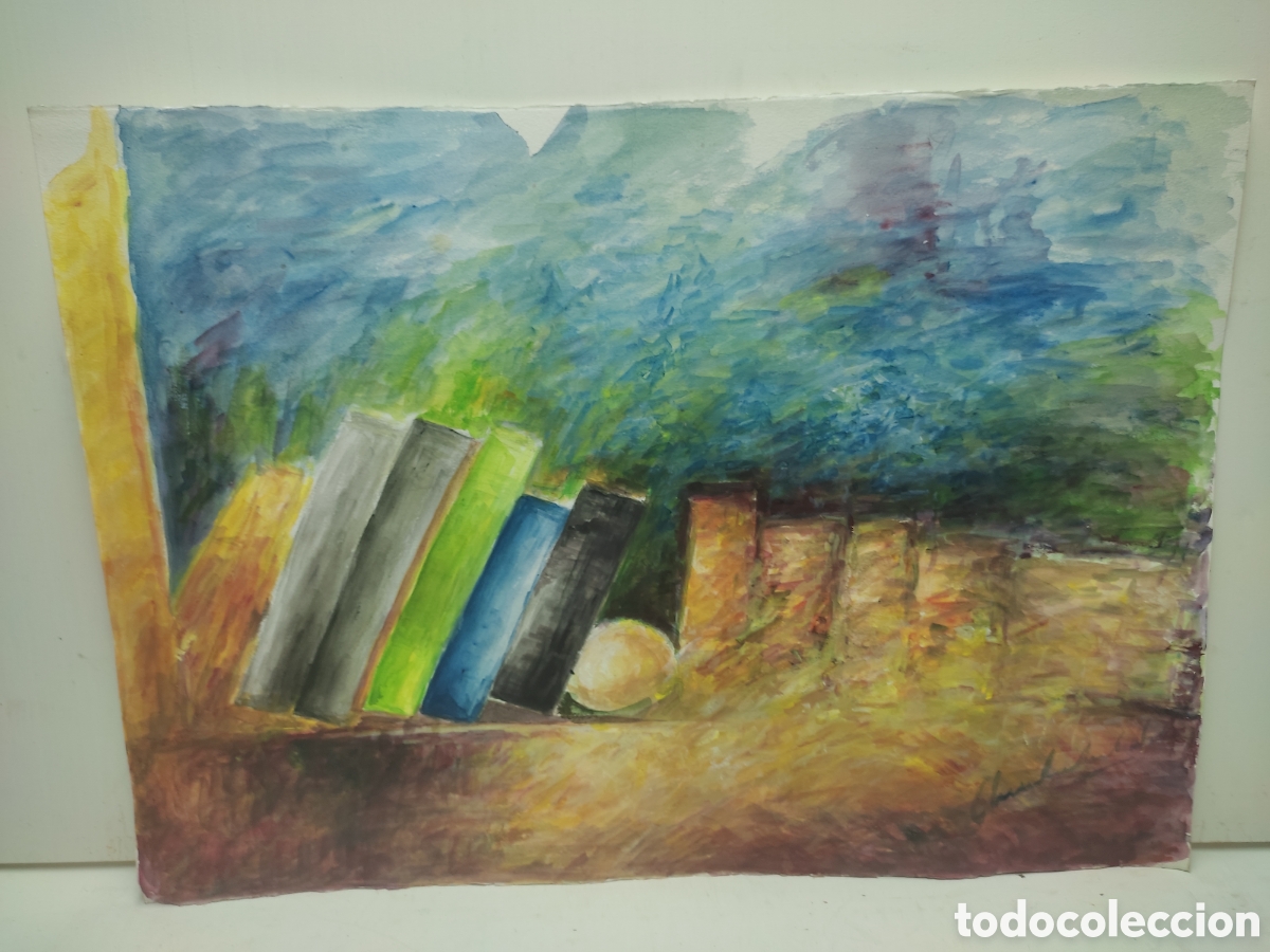 Arte: Bodeg&oacute;n ( libros ) - Foto 4