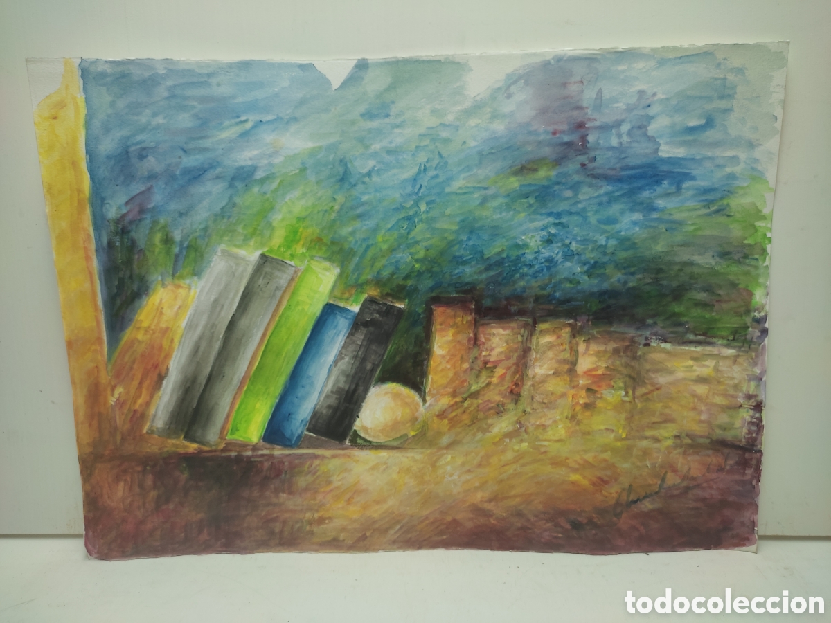 Arte: Bodeg&oacute;n ( libros ) - Foto 1