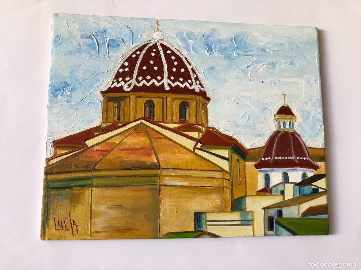 Arte: C&Uacute;PULA ROJA &Oacute;LEO SOBRE TABLA - Foto 2