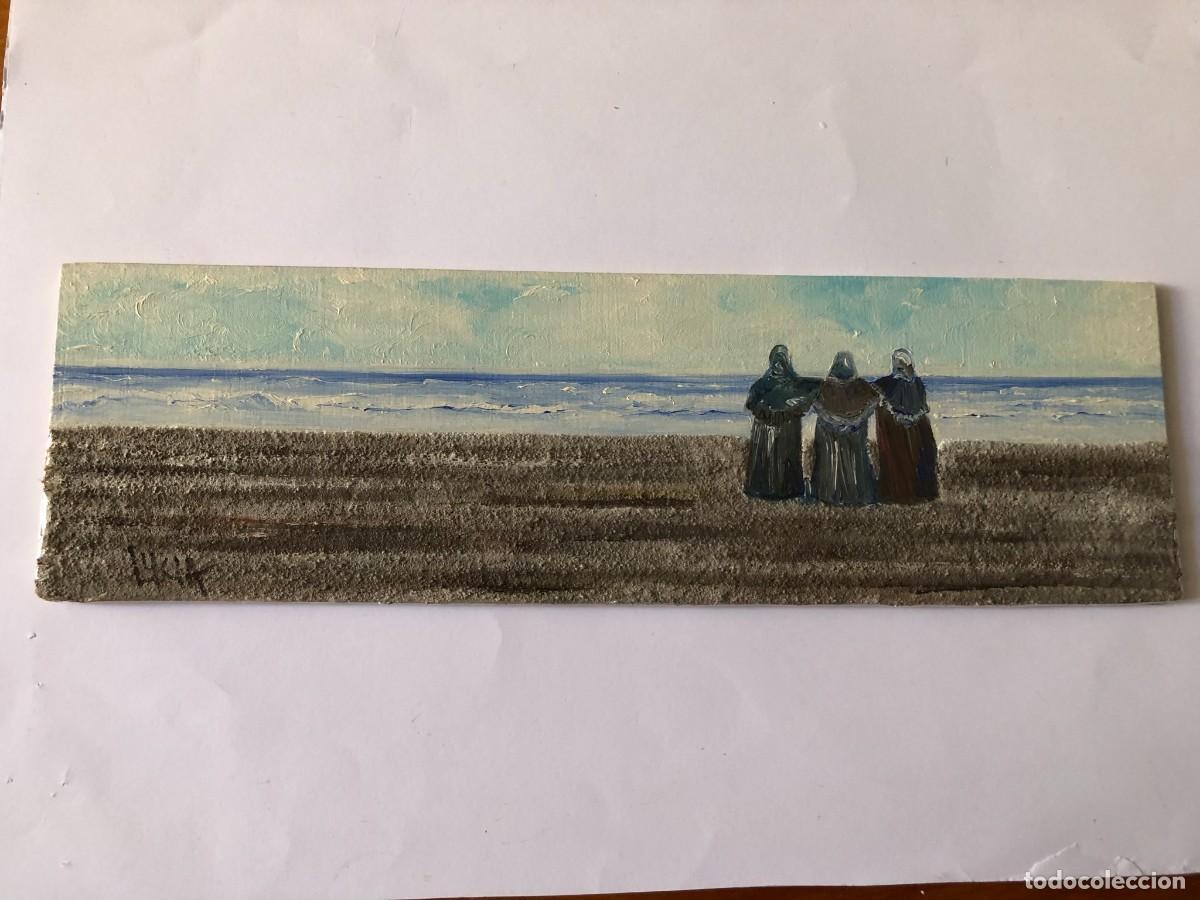 Arte: MUJERES EN LA PLAYA 2 &Oacute;LEO SOBRE TABLA - Foto 1