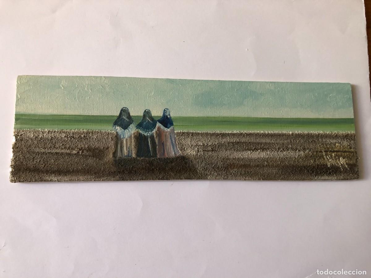 Arte: MUJERES EN LA PLAYA 3 &Oacute;LEO SOBRE TABLA - Foto 1