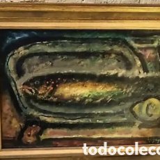 Arte: ISIDORE-MARIE PEYRET (ORTHEZ,FRANCIA 1880-1962) ”LE POISSON” ÓLEO SOBRE LIENZO FIRMADO (1950)