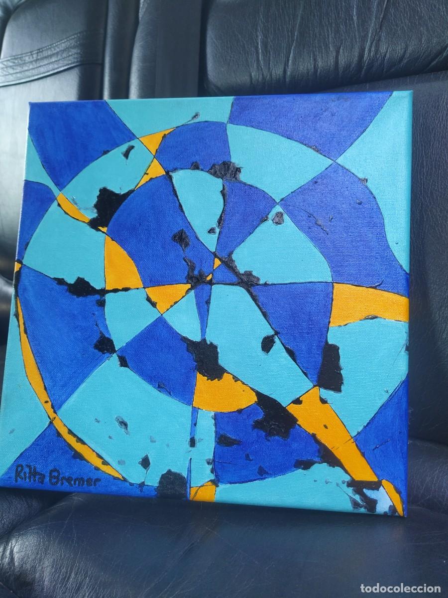 Arte: Ritta bremer..tuy..30 x 30 cm..acrilico..arte gallego..firmado a mano