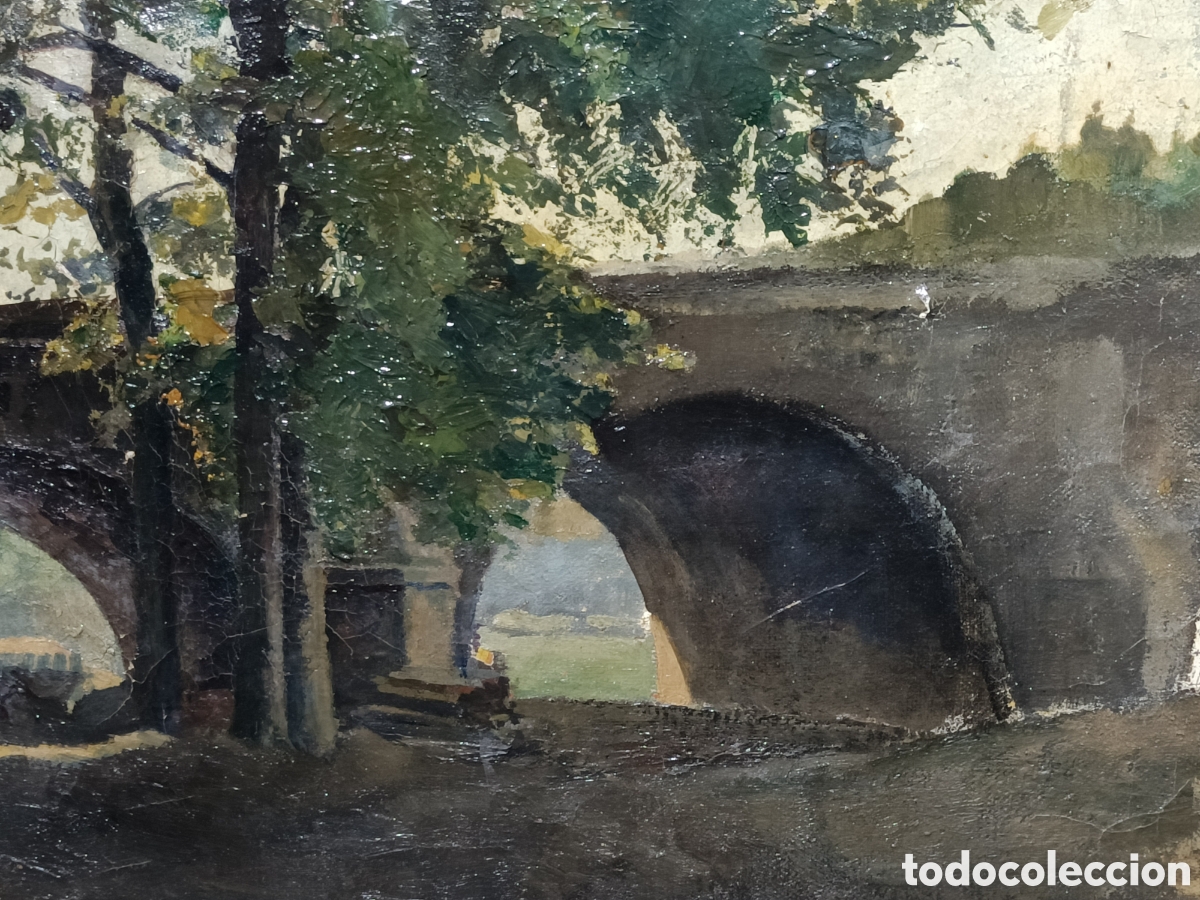 Arte: &Oacute;leo sobre lienzo, S. XIX. - Foto 2