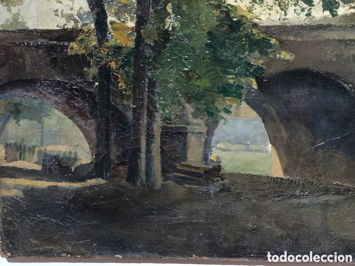 Arte: &Oacute;leo sobre lienzo, S. XIX. - Foto 4