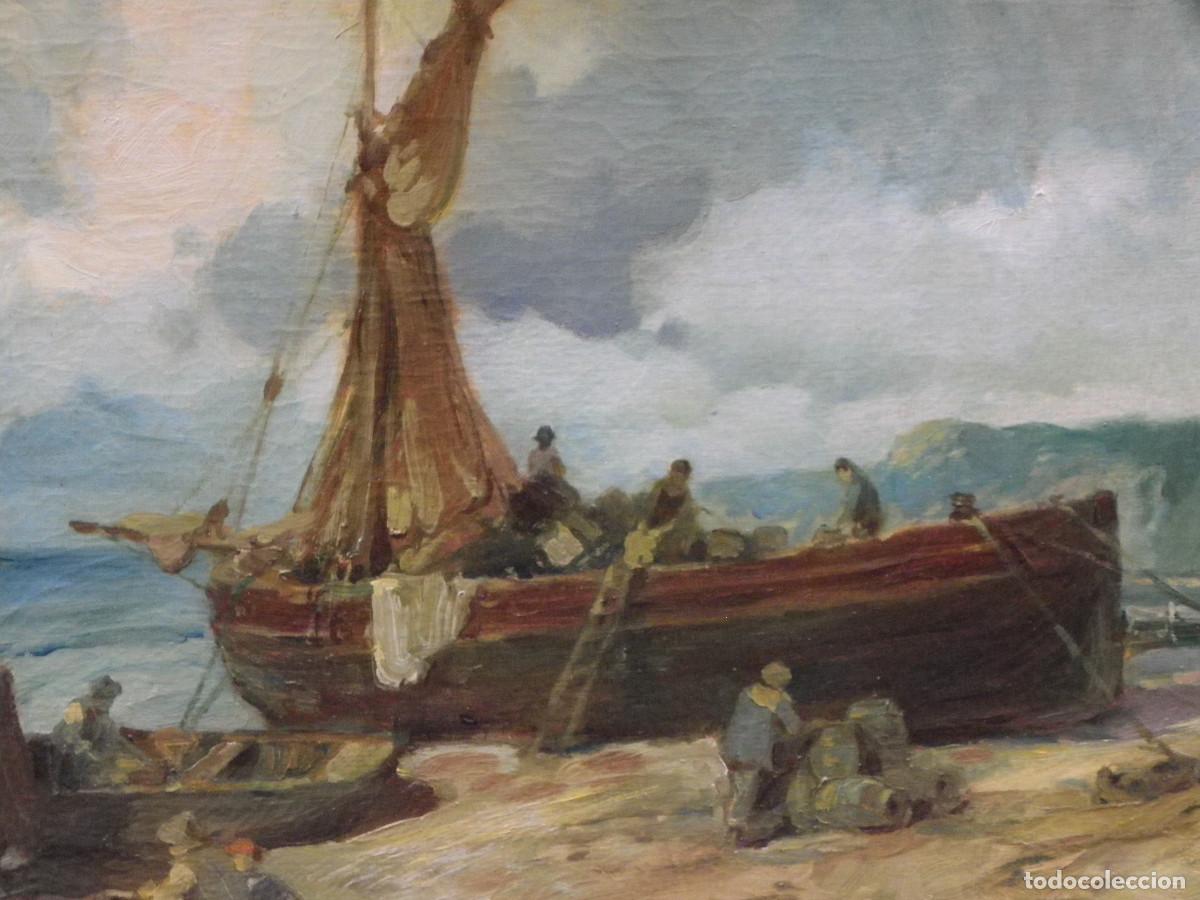 Arte: Luigi Colantuoni. &oacute;leo barcas en la playa - Foto 12