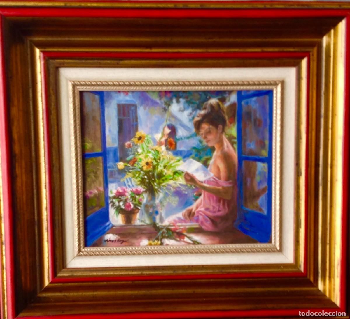 Arte: Cuadro &Oacute;leo Del Pintor Arras Lago - Foto 7