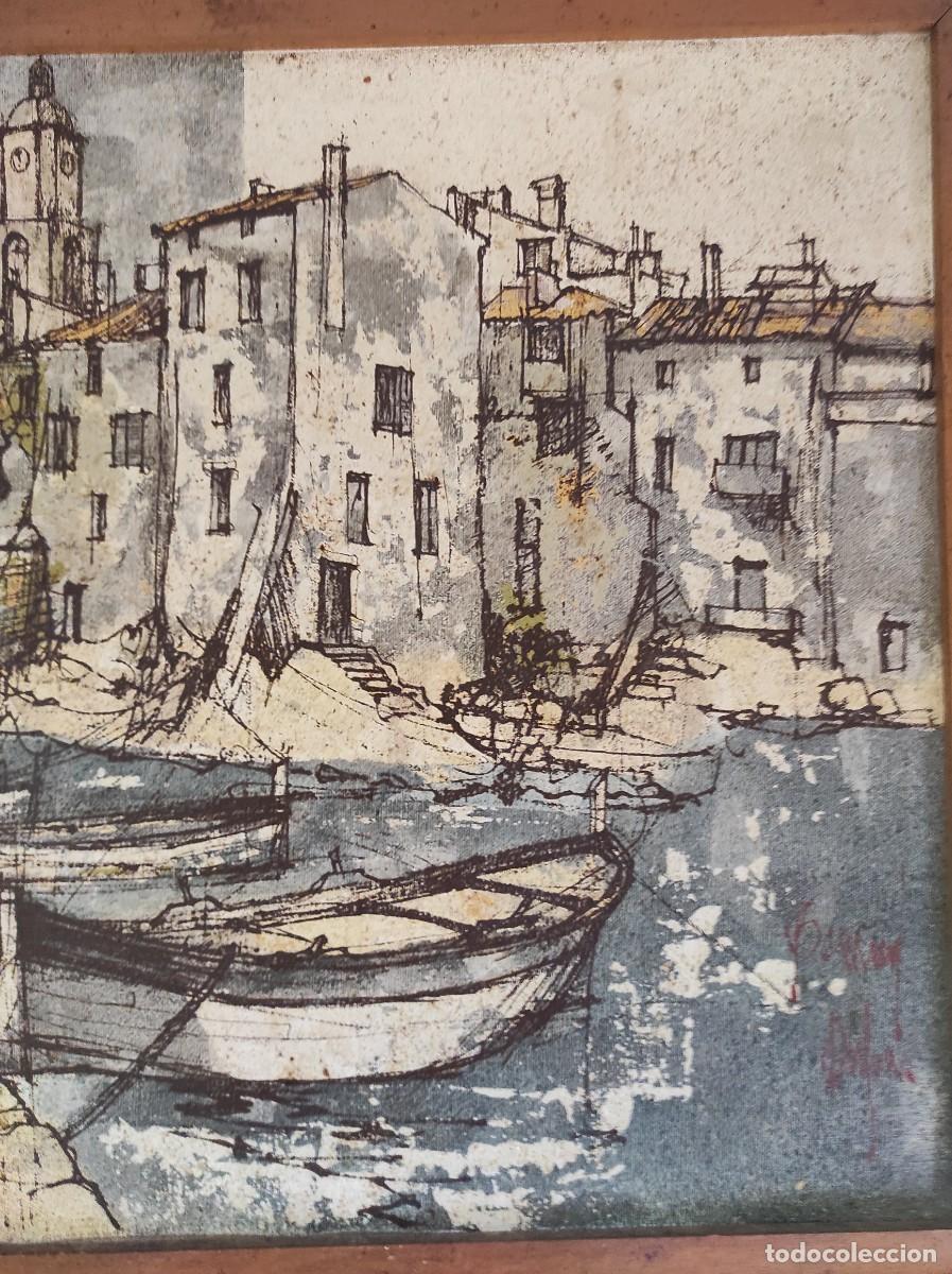 Arte: 3 CUADROS DEL PINTOR BERNARD DUFOUR - Foto 5