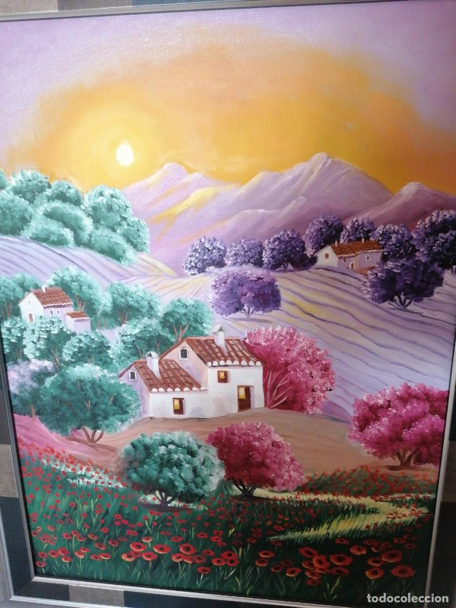 Arte: &Oacute;LEO EN LIENZO ENMARCADO - Foto 3