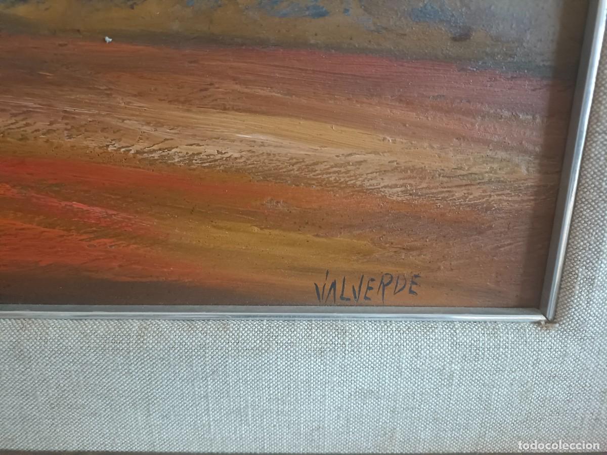 Arte: Oleo con marco, firmado Valverde - Foto 2