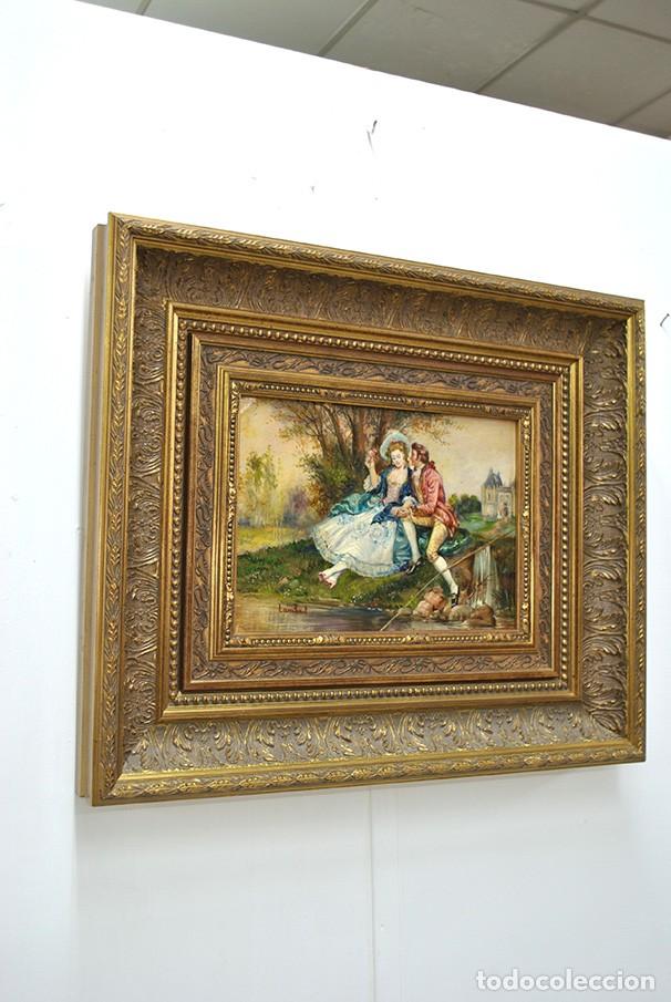Arte: CUADRO &Oacute;LEO SOBRE COBRE - LAMBERT - Foto 1