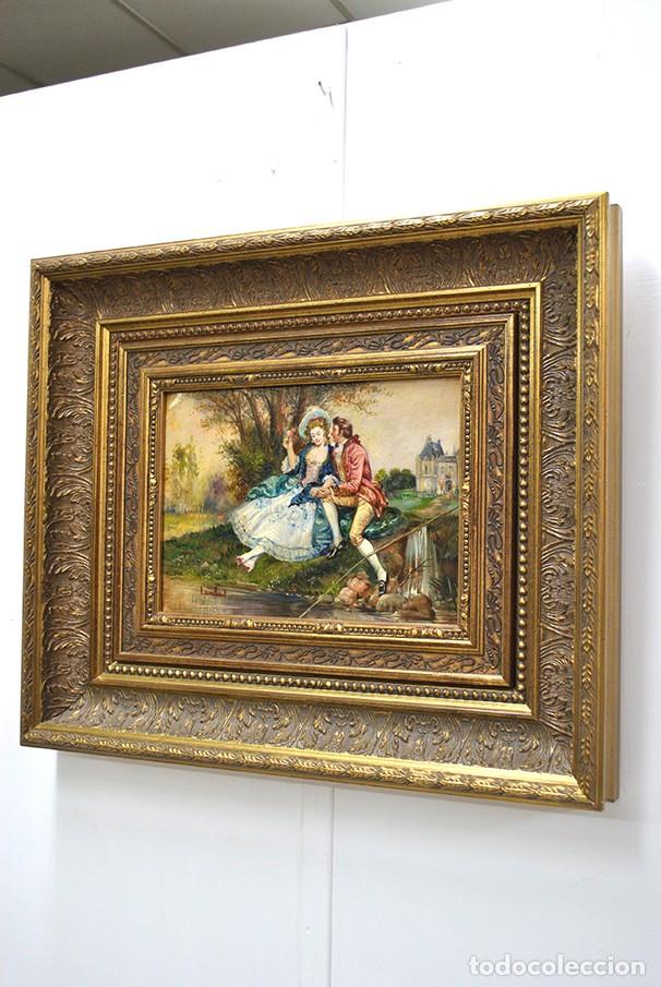 Arte: CUADRO &Oacute;LEO SOBRE COBRE - LAMBERT - Foto 3