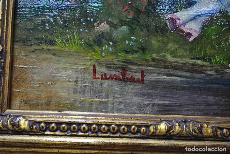 Arte: CUADRO &Oacute;LEO SOBRE COBRE - LAMBERT - Foto 6