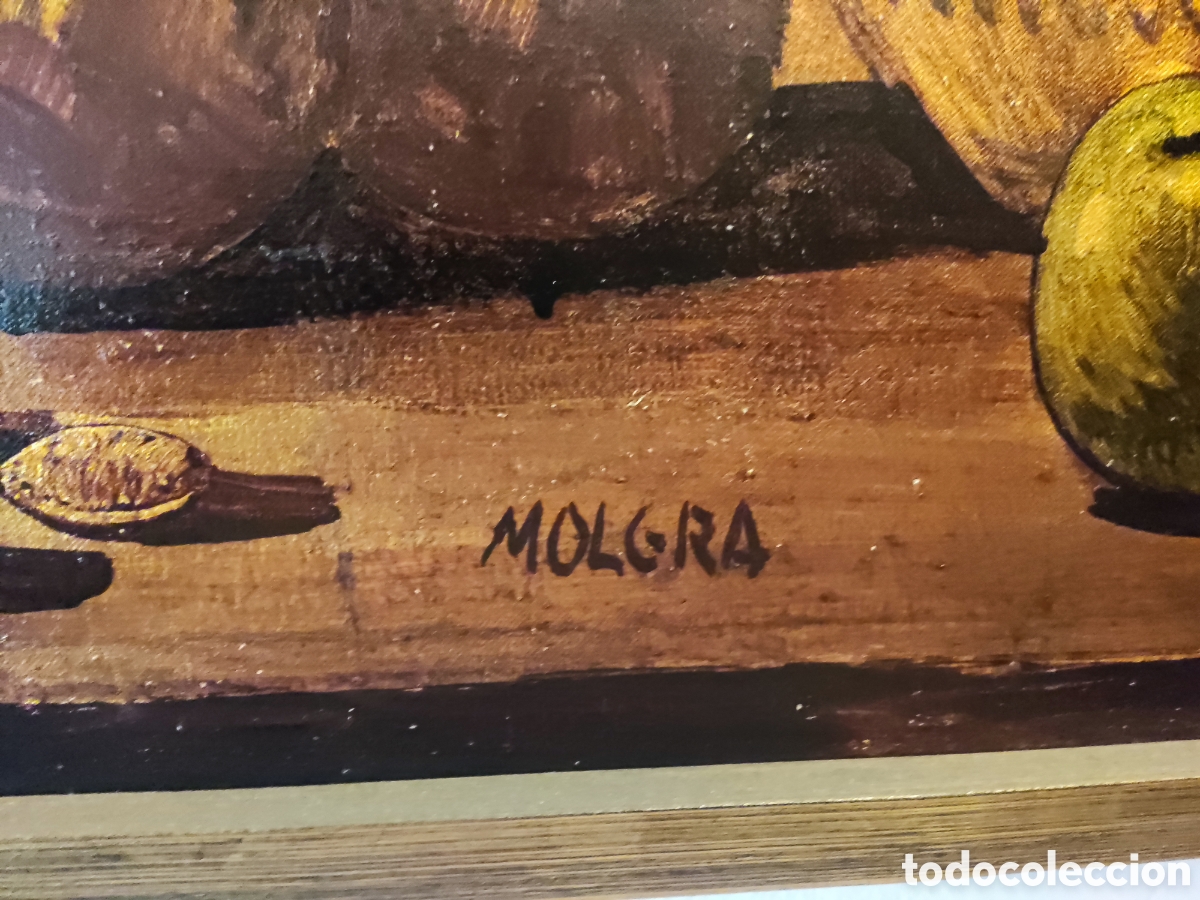 Arte: Oleo, bodeg&oacute;n, pintor Molgra - Foto 2